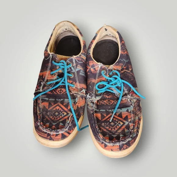 Twisted X Hooey Loper Aztec Womens Size 7.5 M Southwestern Cowgirl Colorful - Picture 2 of 14